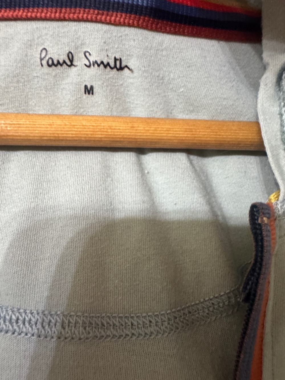 Paul Smith Mint Green Hoodie with Subtle Contrast Stitching - Picture 3 of 4